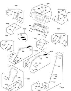 Handles And Controls Group Diagram and Parts List for 1697184-00-1027LD 2019 Briggs and Stratton Snow Blower
